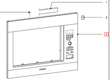 Miele Microwave Front Glass Model M8261-1