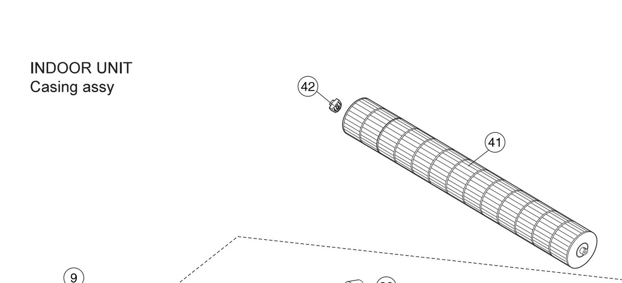 Fujitsu Indoor Air Conditioner Fan Blade (Diagram – ID: 41)