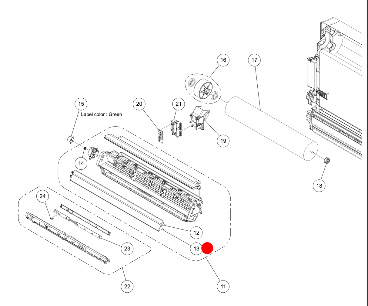 Fujitsu Air Conditioner Lower Z Louver 9316206014 for AGTV09LAC, AGTV14LAC & AGTG09-14KVCA Series
