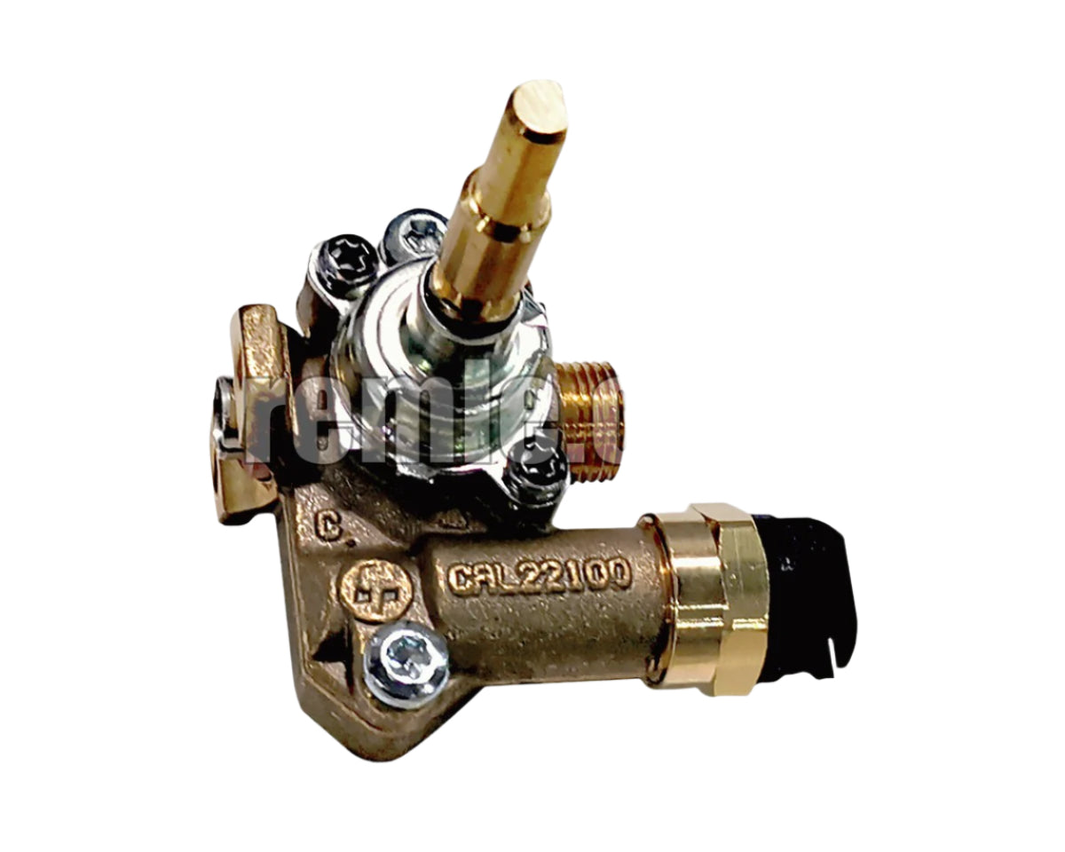 Smeg PU106 Gas Tap Jack with 0.50mm Diameter, 90° Valve – Semi-Rapid Large Burner (Not for WOK) CRL22100