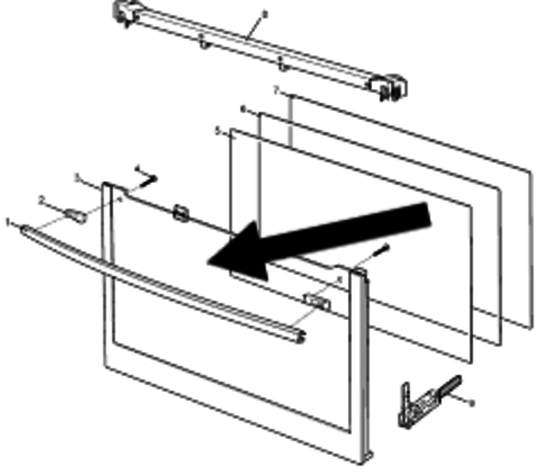 Westinghouse Outer Glass WFEP915SB 94000185100