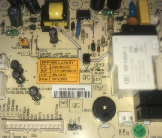 Westinghouse Fridge Freezer Pcb Controller Board WBB3400WG,