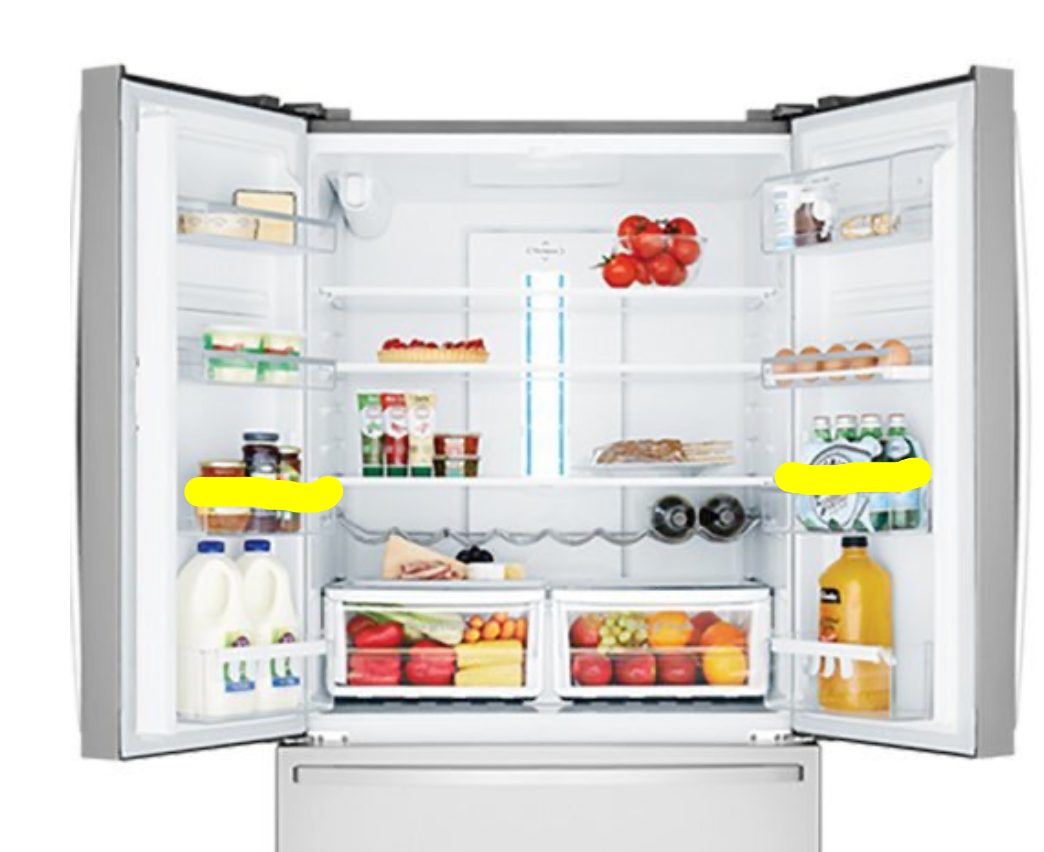 Electrolux  Westinghouse Bottle Shelf 2nd from Low Left Or Right Door WHE6060SA-D 925060255, WHE6000SA-D 925060254, WHE5260SA-D 925060031 (Copy)