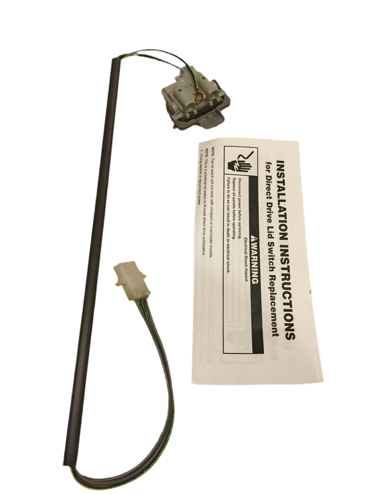 Whirlpool and Maytag Top Loader Washing Machine Door Switch Lid Switch