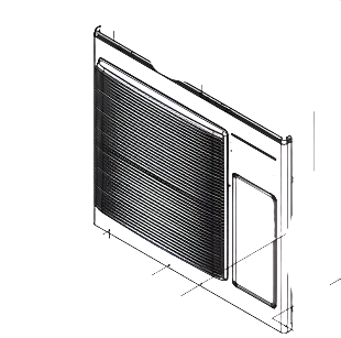 Panasonic Heat Pump Outdoor unit outer Guard CU-Z60XKR-1 CU-Z71XKR