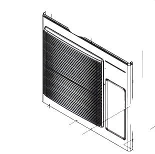Panasonic Heat Pump Outdoor unit outer Guard CU-Z60XKR-1 CU-Z71XKR
