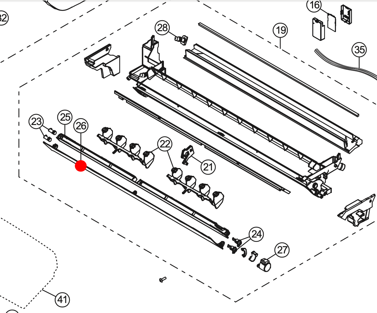 Panasonic Air-Condition and Heat Pump Horizontal Vane Outer, Only number 26