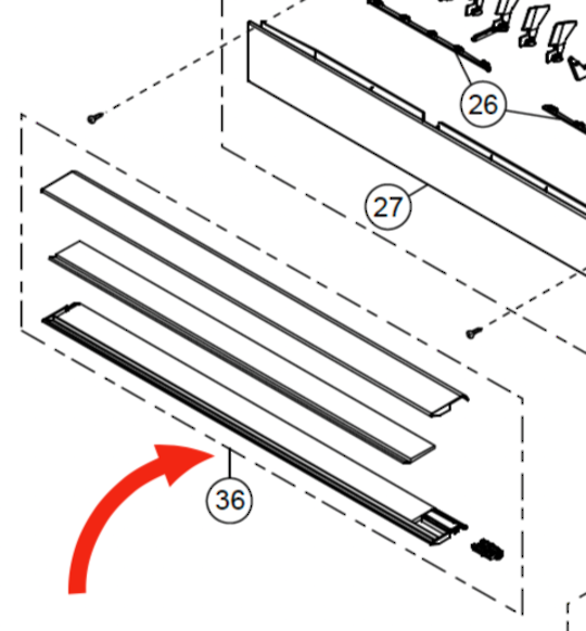 Panasonic Heat Pump Louver Aircon Vane Complete