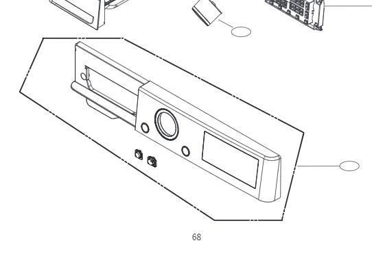 LG Washing Machine Control Panel LG WVC9-1410W Including 2 Buttons