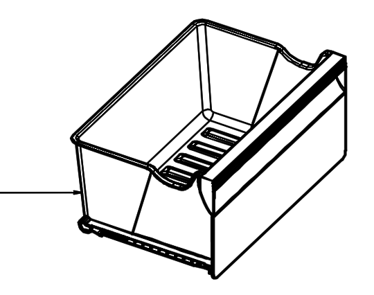 Panasonic Fridge Criper Bin NR-BL302ASAUNR-BL342ASAU