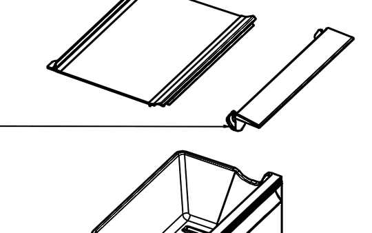 Panasonic Fridge Criper Bin Flapper Handle NR-BL302ASAUNR-BL342ASAU