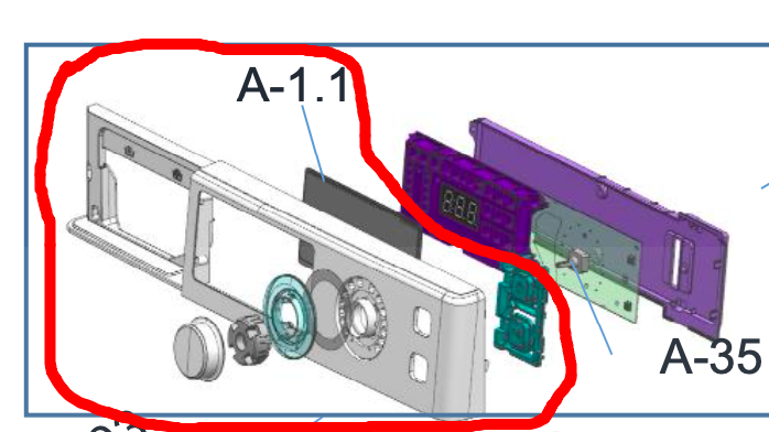 Panasonic Washing Machine Control Panel NA-V85FX2WAU NA-V10FX1 V10FX2WAU V95FX2WAU V85FX2WAU