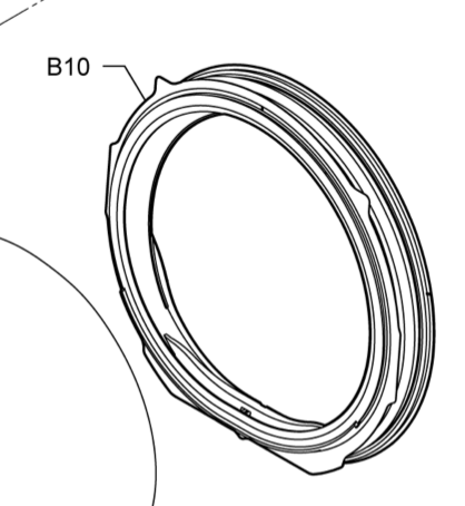 Panasonic Washing Machine Door Seal NA-D106X1WM3 NA-D106X1WS3 NA-D106X1WT3 NA-D106X1WN3