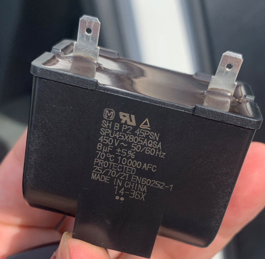 Panasonicdryer Capacitor 8UF NH-P70G2 70 Degree