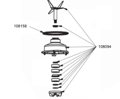Smeg Blender Blade Assy