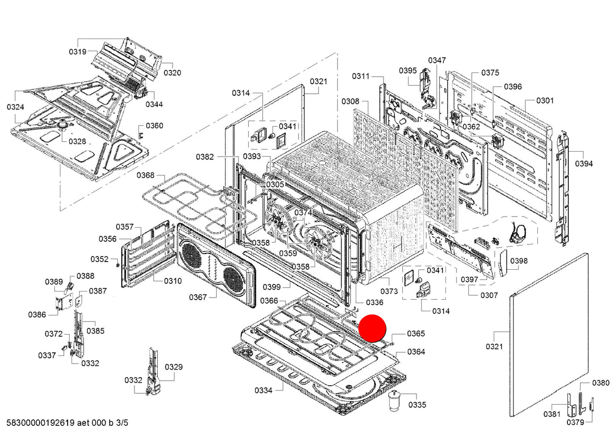 Bosch Oven Heater-bottom Element 1700W (230V)