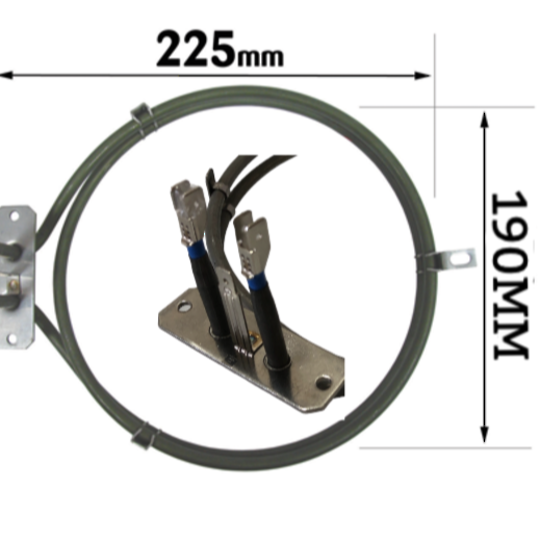 Indesit Ariston Oven Fan Element 2000W Original - C00084399