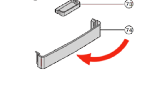 Panasonic Fridge Bottle Shelf NR-BR34AMSAU, NR-BR34AMWAU, NR-BR34B, *NO LONGER AVAILABLE