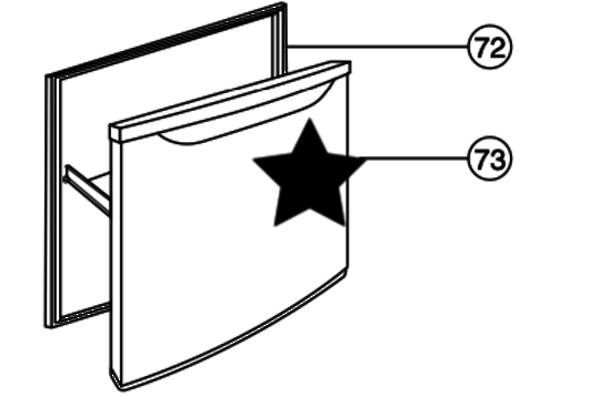 Panasonic Freezer Door Seal NR-BW415VWAU White