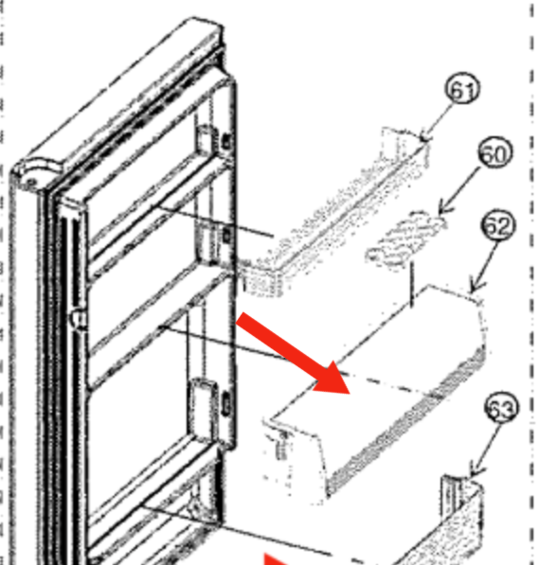 Panasonic Fridge Utility Box NR-BV360ASAU