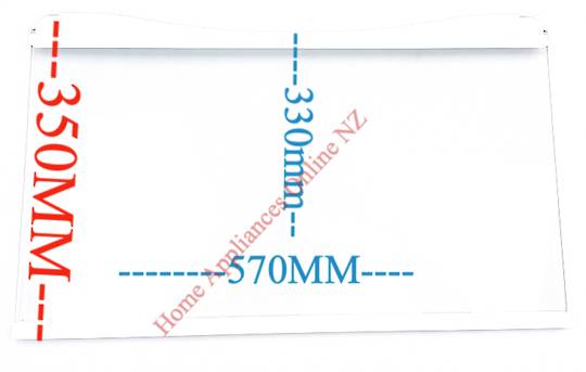 Panasonic Fridge 1ST Shelf From Top Rear Curve NR-BW465,NR-BW415, NRBW415, NRBW465