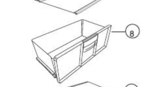 Panasonic Fridge Veggie Bin NR-CY54AGSAU, NR-CY54AG, NR-CY557G,