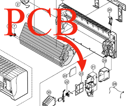 Panasonic Air-Condition and Heat Pump Main Pcb CS-E18GKR