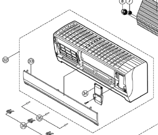 Panasonic Air-Condition and Heat Pump Inner Front