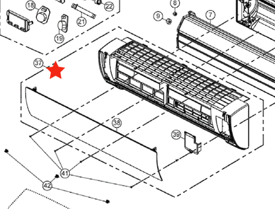 Panasonic Air-Condition and Heat Pump Front Cover