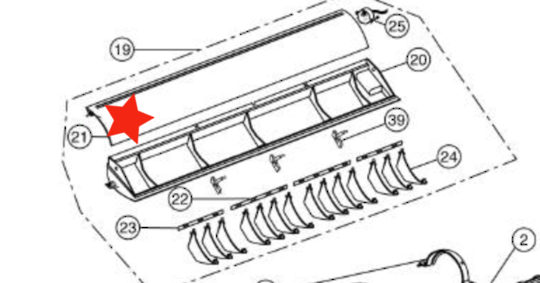 Panasonic Air-Condition and Heat Pump Vane Louvre CS-E21DTES, CS-E18DTEW CS-E21DTES, CS-E15DTEW