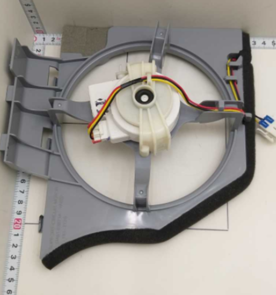 Samsung Fridge and Freezer Condenser Fan Motor With Frame, RSA1NHVG1/XSA, 05808E