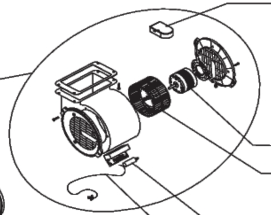 Delonghi Rangehood Fan Motor Complete