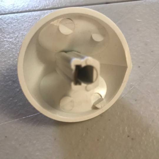 Simpson Westinghouse and Electrolux Oven Knob EW050, EW100, EW250, WHITE***84168