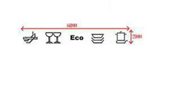 Smeg Dishwasher Control Panel Decal Sticker Panel Sticker SA8210X-1, SA8210X