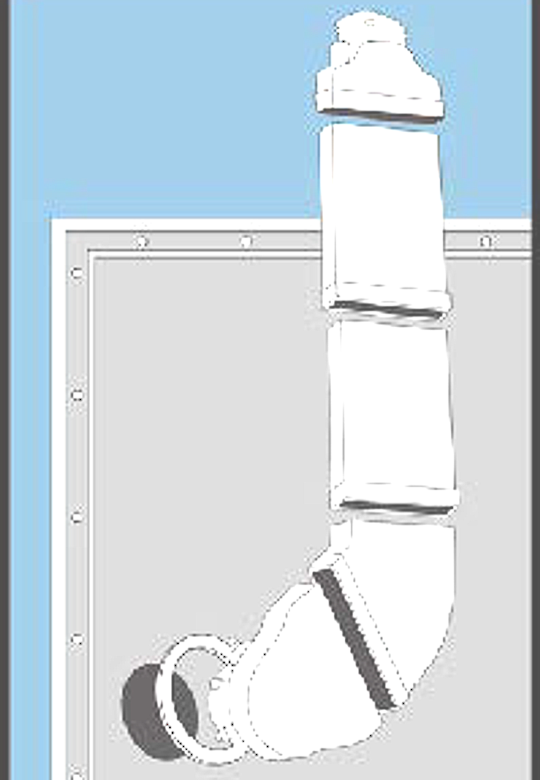 Fisher Paykel Dryer Ventilation Kit Long Dvkfpl DE4060M1, DE5060G1, DE5060M1, DE6060G1, DE6060P1