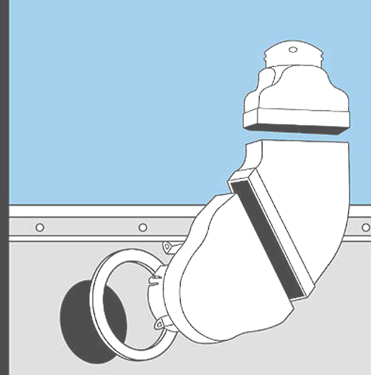 Fisher & Paykel Dryer Ventilation Kit Short DVKFPS