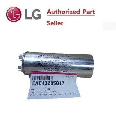 LG Heat Pump Air Conditioner Capacitor 50uF / 6uF ±5% 50/60Hz 400VAC EAE43285017