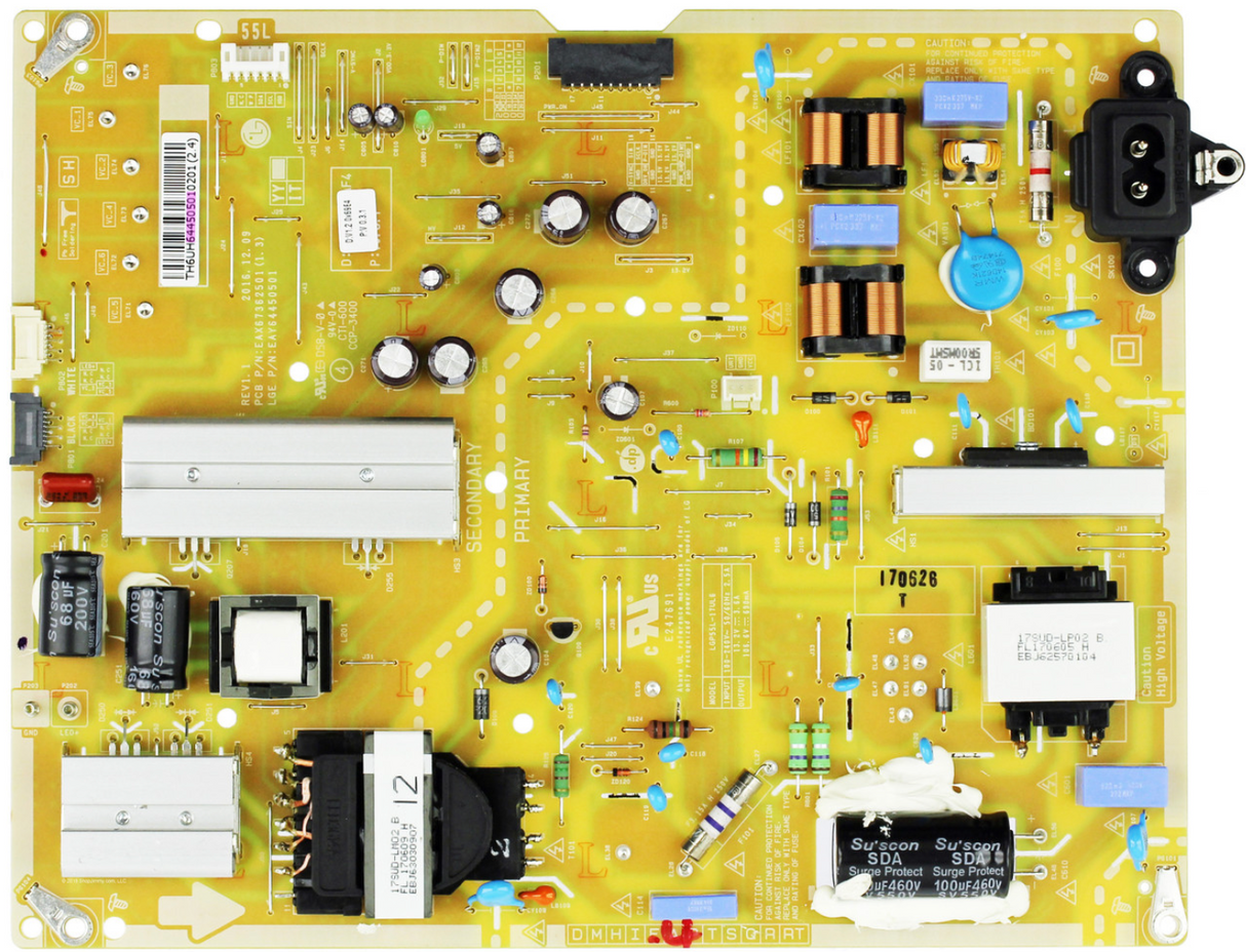 LG Television Power Supply Assy - EAY64450501