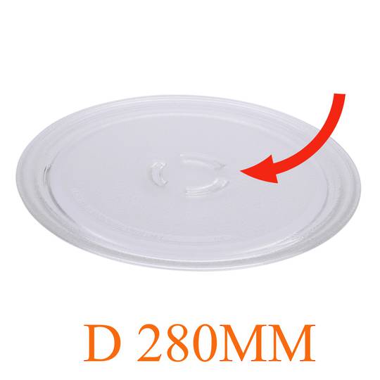Whirlpool Indezit Microwave Glass Turntable Plate, 280MM