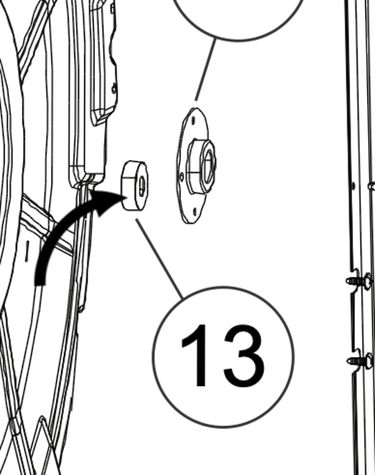 Haier Dryer Rear Bearing HDV60A1 HDV50E1 HDV40A1,