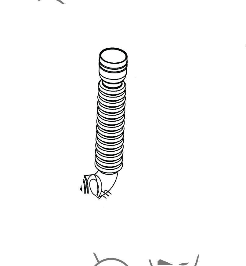 Haier Washing Machine Hose Tub To Pump HWT07AN1 62351-A