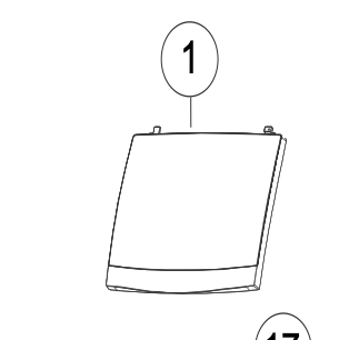Haier Washing Machine Lid HWT60AW1 - H0030813597B