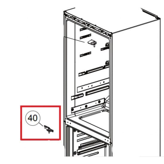 Fisher & Paykel Haier Fridge Hinge Middle Left hand HBM450WH! HBM450SA1