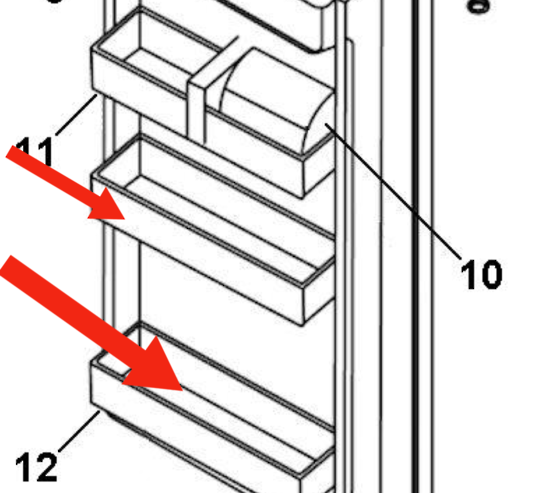 Haier Fridge Bottle Shelf Middle Or Low