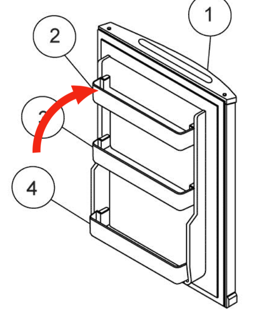 Haier Fridge Shelf On Door Top HBF130,