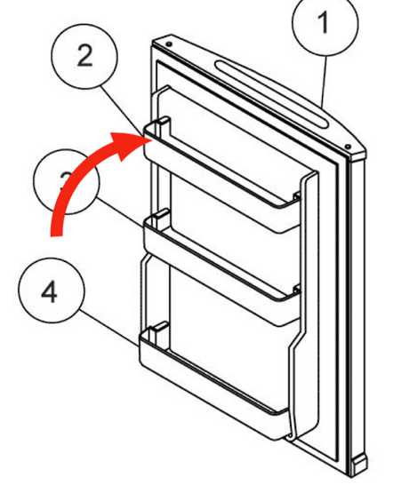 Haier Fridge Shelf On Door Top HBF130,