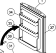 Haier Fridge Shelf On Door Middle HBF130,