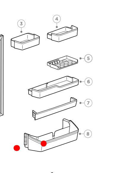 Haier Fridge Shelf Door Bottom or Bottle Shelf HRF360BDG