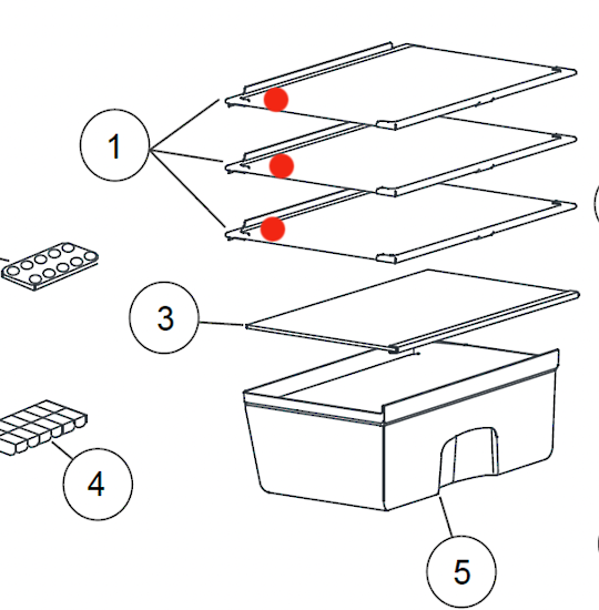 Haier Fridge Bottle Shelf Middle Or Low