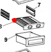 Haier Fridge Freezer Ice Maker Tray HSBS582AW HSBS582AS
